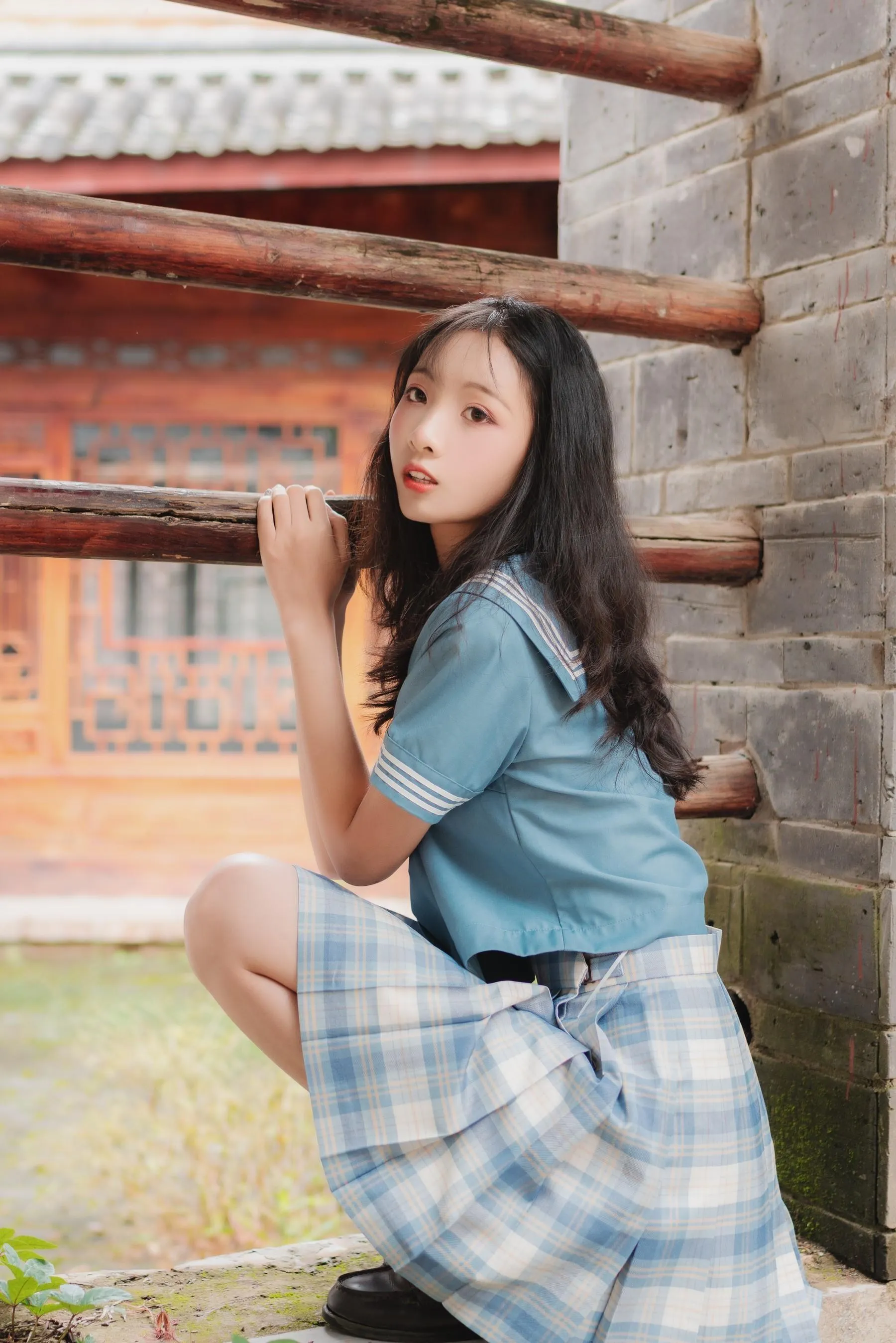 西瓜少女 NO.001 丽江写真JK [45P]插图8